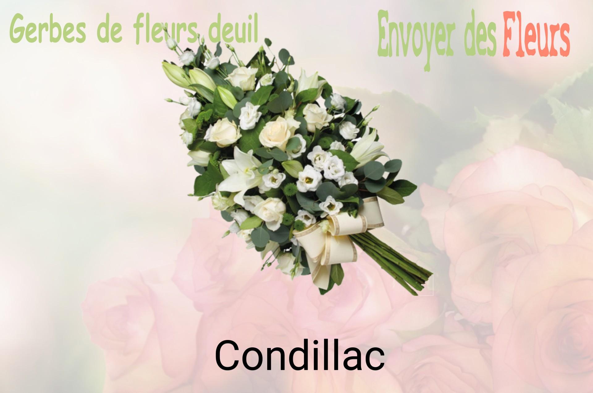 Gerbe de fleurs de deuil livrée à Condillac